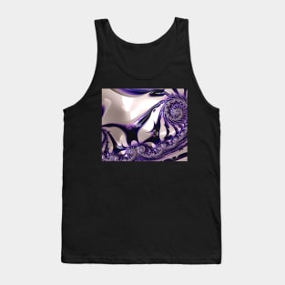 Purple Golden Fractal Tank Top